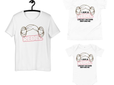 Leia Rebel Buns Shirts *Coordinating Adult & Kids Sizes* For Sale