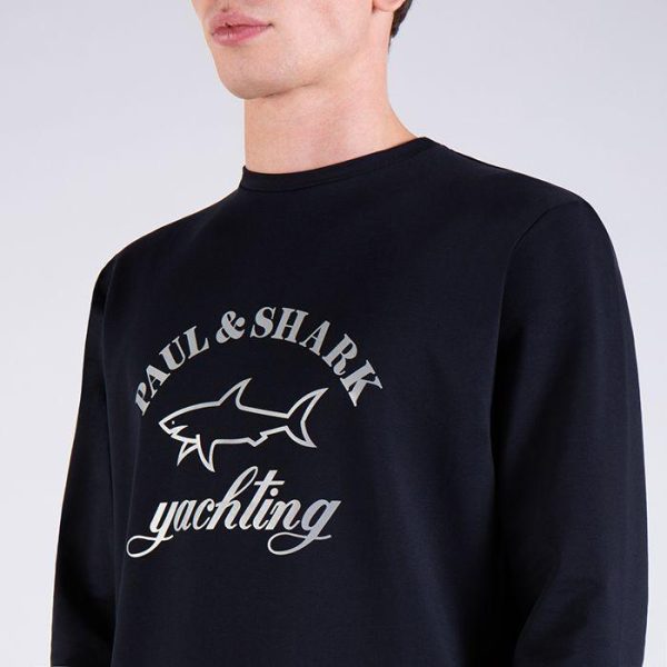 Paul & Shark - Chandail col rond logo réflecteur (disponible en 2 couleurs) on Sale