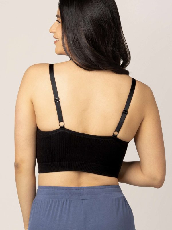 Sublime® Bamboo Hands-Free Pumping Lounge & Sleep Bra | Black Supply