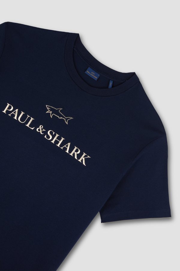 Paul & Shark - T-shirt manches courtes logo métallique Online