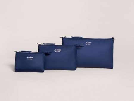 3-piece Pouch Set | Navy Online