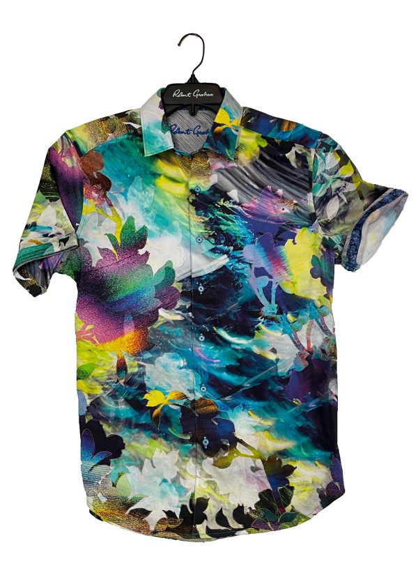 Robert Graham - Chemise manches courtes Tropical Storm For Sale