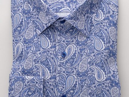 ETERNA - Chemise paisley manches longues Modern Fit Online Hot Sale