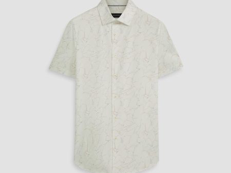 Bugatchi - Miles - Chemise motif abstrait manches courtes OOOHCOTTON© For Discount