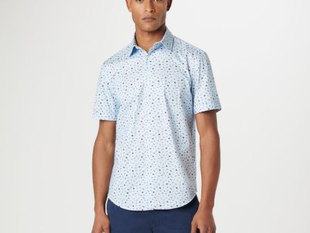 Bugatchi - Miles - Chemise motif voyage manches courtes OOOHCOTTON© Fashion