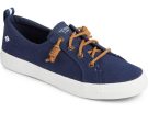 Sperry - Women s SeaCycled™ Crest Vibe Linen Sneaker - Navy Online