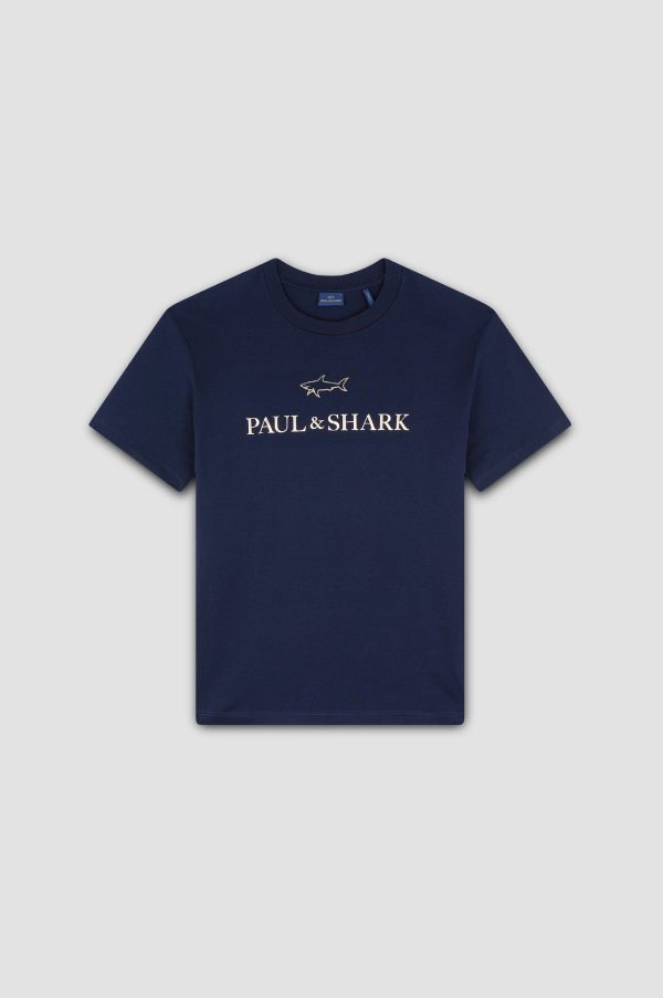 Paul & Shark - T-shirt manches courtes logo métallique Online