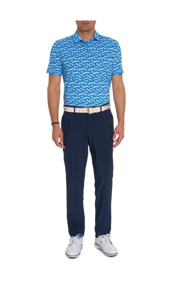 Robert Graham - Polo manches courtes performance Tequila Sunrise Sale