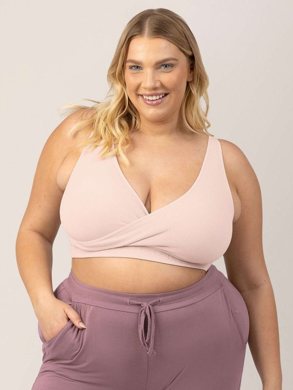 Sublime® Adjustable Crossover Nursing & Lounge Bra | Soft Pink Online Hot Sale