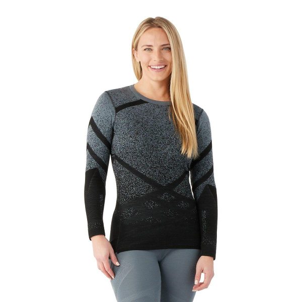 Smartwool - Women s Intraknit Thermal Merino Base Layer Pattern Crew Fashion