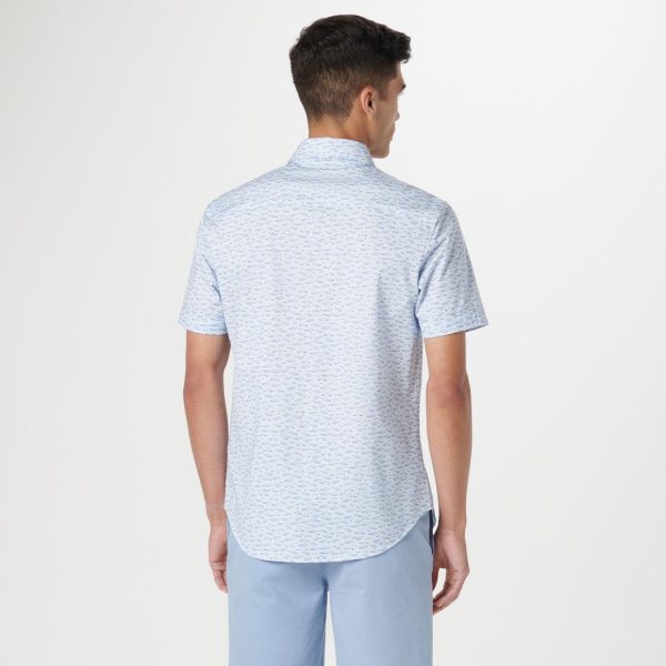 Bugatchi - Miles - Chemise imprimé automobiles manches courtes OOOHCOTTON© on Sale