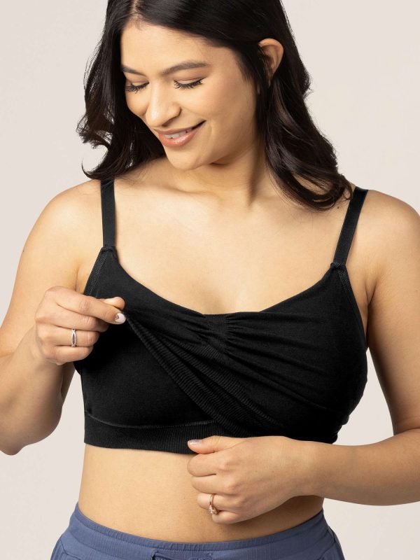 Sublime® Bamboo Hands-Free Pumping Lounge & Sleep Bra | Black Supply