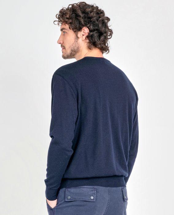 Paul & Shark - Col rond de laine mérinos extra fine Summer Wool Online now