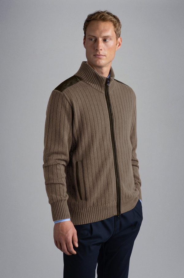 Paul & Shark - Cardigan zip de laine et cachemire Cheap