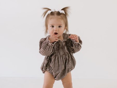 Chocolate Chai | Ruffle Romper Hot on Sale