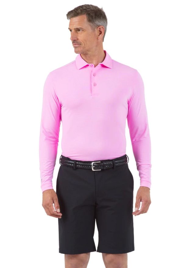 Ibkül - Men s Long Sleeve Polo - 95199 (Modern Fit) For Discount