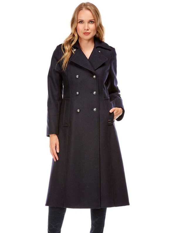 Dalmard Marine - Carnac Loden - Manteau long pour femme Online now