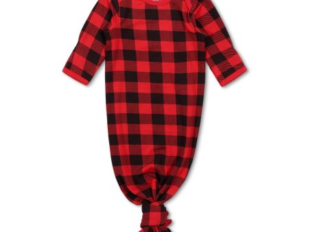 Black & Red Plaid Gown Online now