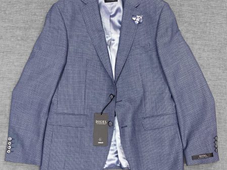 Digel - Elton - Veston Easy Wear Wool - Bleu Online Hot Sale