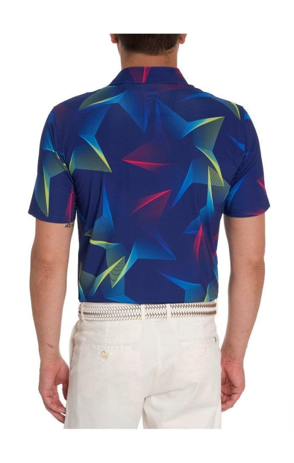 Robert Graham - Polo manches courtes performance Geo Star Online Hot Sale