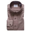 Emanuel Berg - Polo manches longues Premium Jersey Knit - Modern Fit - Chocolat Sale