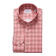 Emanuel Berg - Byron - Chemise manches longues à carreaux Albini 4Flex - Modern Fit - Brick Online Sale