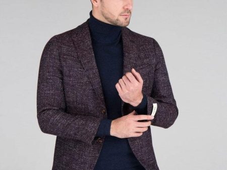 Digel - Evan - Veston Tweed Homespun - Bordeaux Online Hot Sale