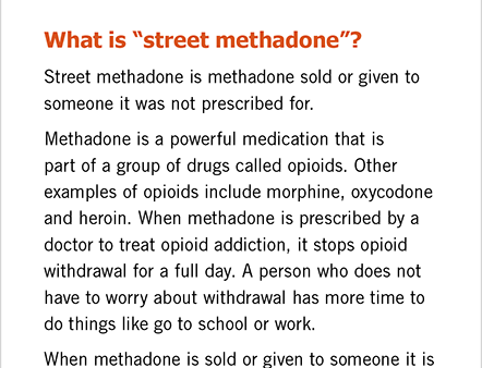 Straight Talk: Street Methadone|Parlons franchement : La méthadone de rue For Sale