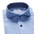 Emanuel Berg - Polo manches longues Premium Jersey Knit - Modern Fit - Bleu Supply