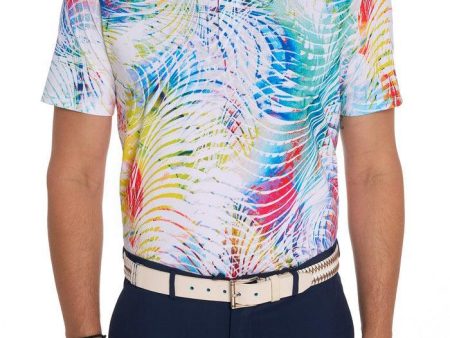 Robert Graham - Polo manches courtes performance Color Me Wild For Discount