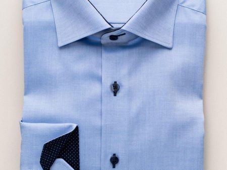 ETERNA - Chemise manches longues Modern Fit - Bleu Online Sale