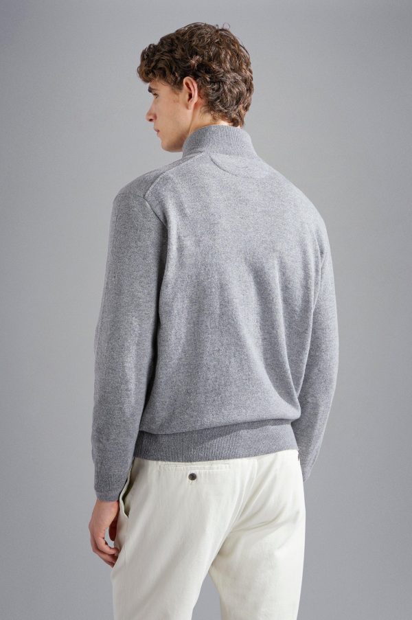 Paul & Shark - Chandail col zip de laine RE-WOOL Supply