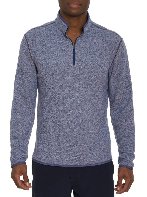 Robert Graham -CARISO - Chandail col zip de tricot For Cheap