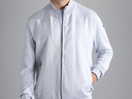 Paul & Shark - Cardigan de coton Fresco avec devant de lin For Discount