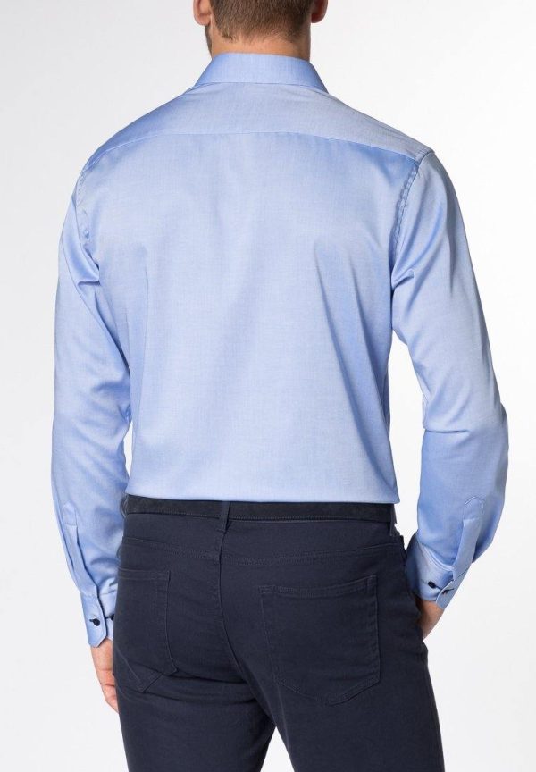 ETERNA - Chemise manches longues Modern Fit - Bleu Online Sale