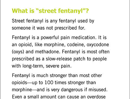 Straight Talk: Street Fentanyl|Parlons franchement : Le fentanyl de rue Supply