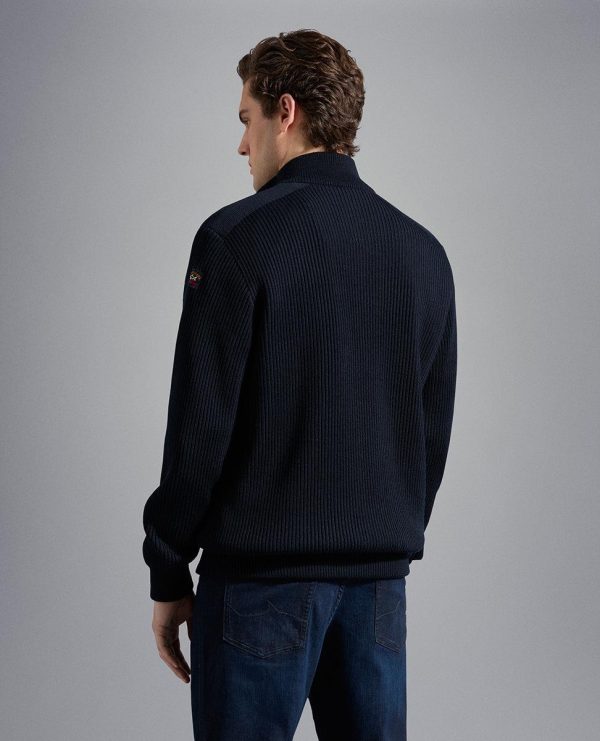 Paul & Shark - Cardigan zip de laine doublé Fashion