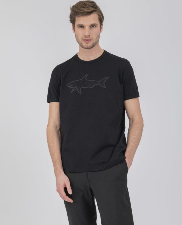 Paul & Shark - T-shirt de coton avec requin Fashion