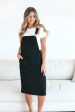 Patty Overall Dress in Black Fashion