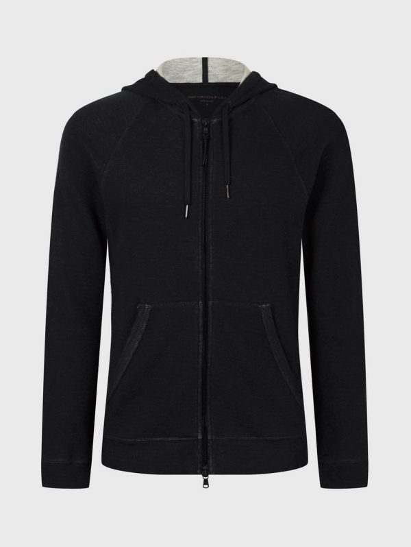 John Varvatos - Providence Cardigan Zip à Capuchon Online Hot Sale