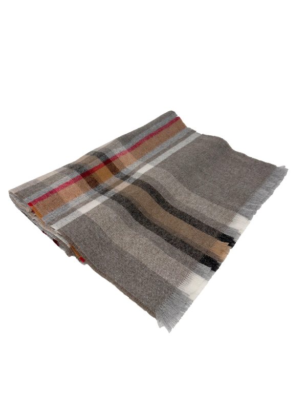 Hemley - Foulard à carreaux de cachemire - Beige Multi on Sale