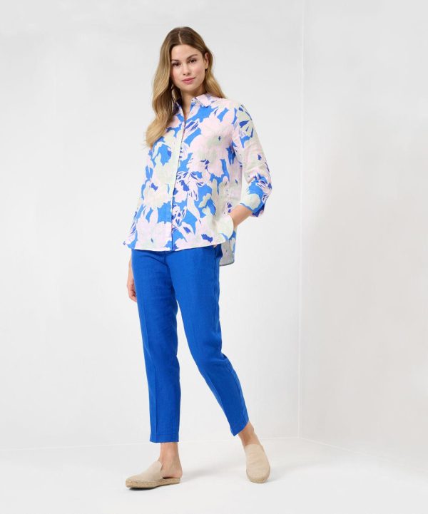 BRAX - Vicki - Blouse imprimé floral de lin For Cheap